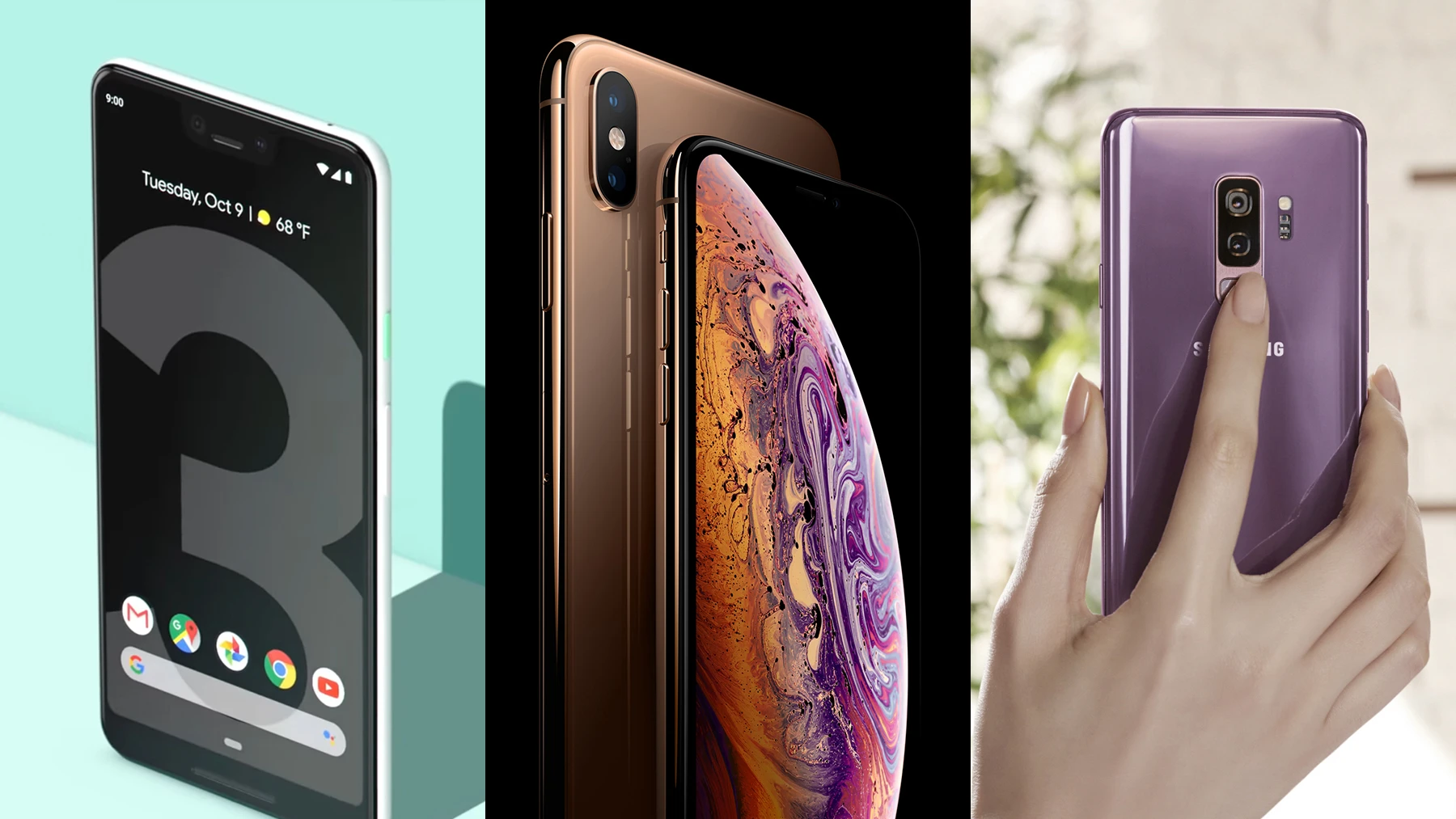 Google, Apple and Samsung all feature in our best phones of 2018 list