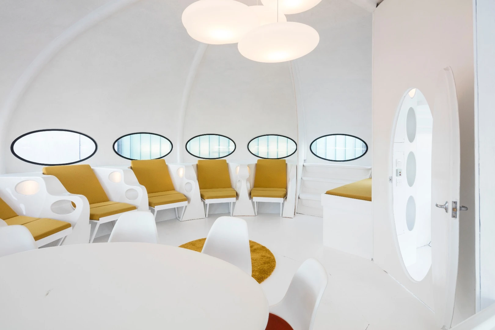 Restoration of Futuro House No. 022 began in January 2014