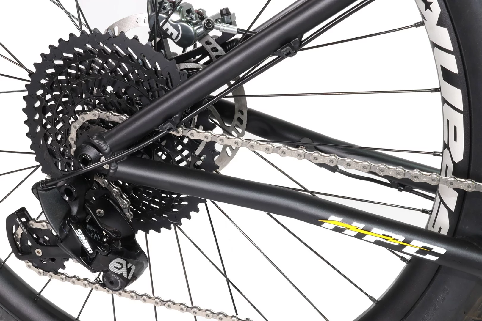 The standard Scout Pro features an SRAM EX1 eight speed e-bike drivetrain, or buyers can option in a Rohloff Speedhub IGH