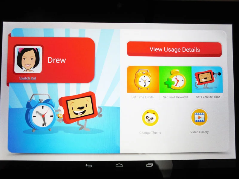 Parents can switch between kids profiles and set up specific time controls for each child (Photo: Lakshmi Sandhana/Gizmag)