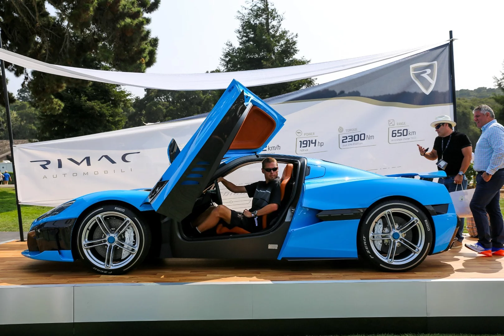 Rimac unveiled a special California edition of its C_Two hypercar in Pebble Beach