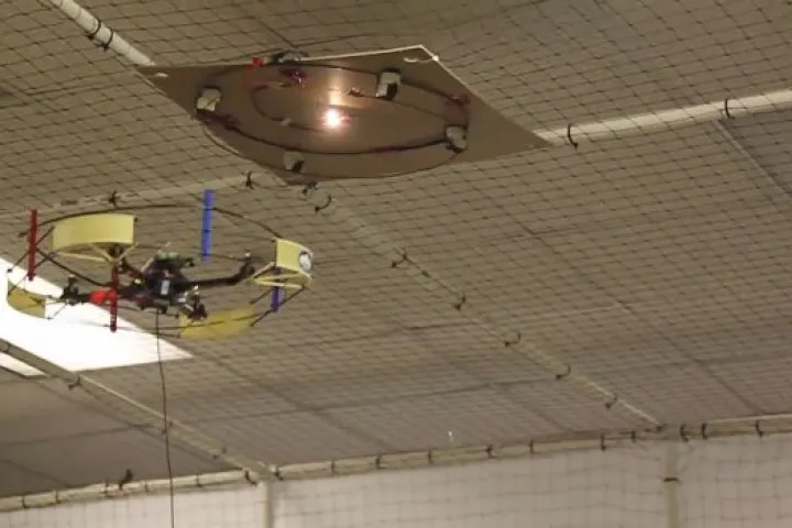 NIMBUS Lab's quadrotor uses strongly-coupled magnetic resonance to charge devices remotely