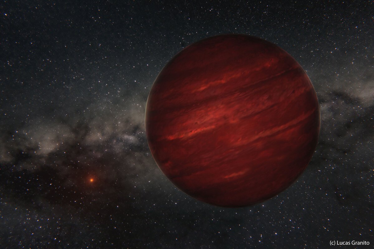 Giant imaged directly using infrared light