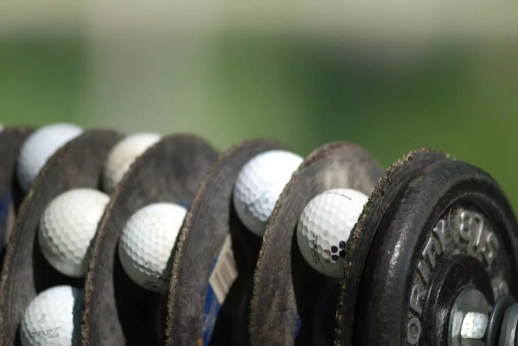The Golf Ball Wrangler is a device that lets entrepreneurs harvest golf balls from the bottom of water traps (Photo: Andrew Gable/Dylan Fuller)