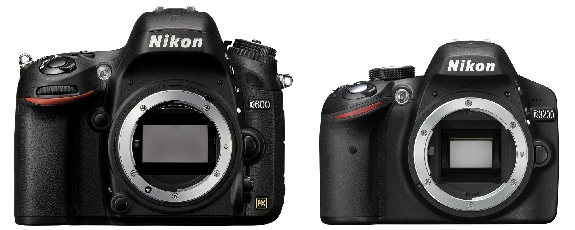 The size difference between a Full Frame and APS-C (DX) sensor