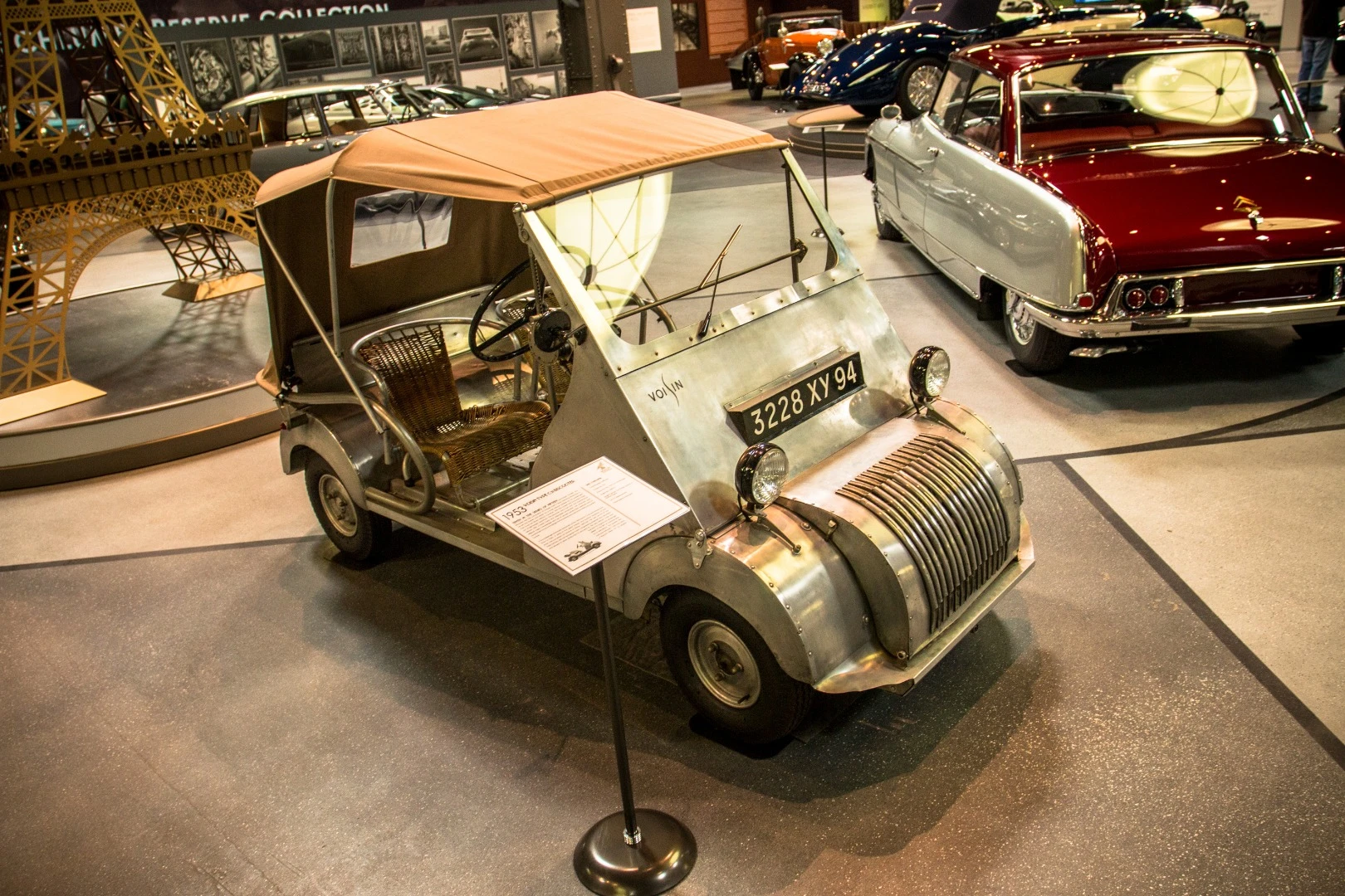 1953 Voisin Type C31 Biscooter: #10 out of 15 prototype models, the Biscooter was conceived as a little town getabout that could be driven without a license, seating two.