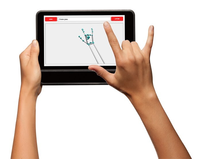 Users can add new gestures and words to a database