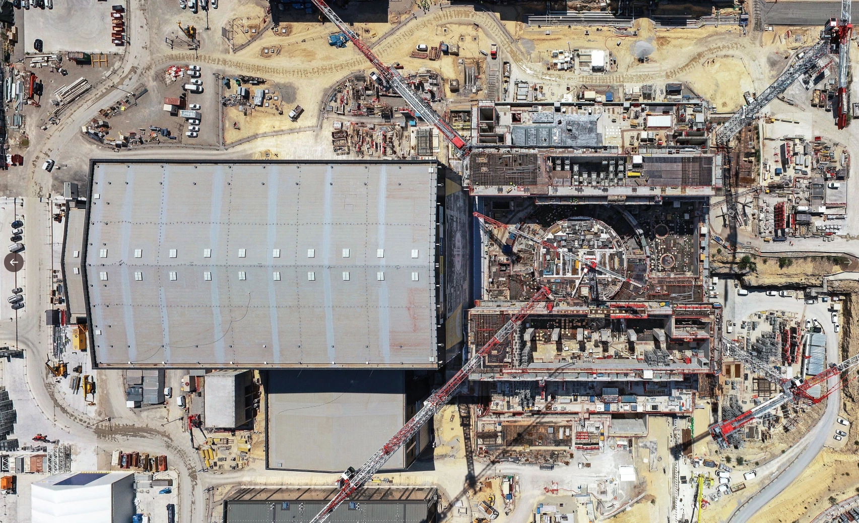 Bird's eye view of the ITER construction site