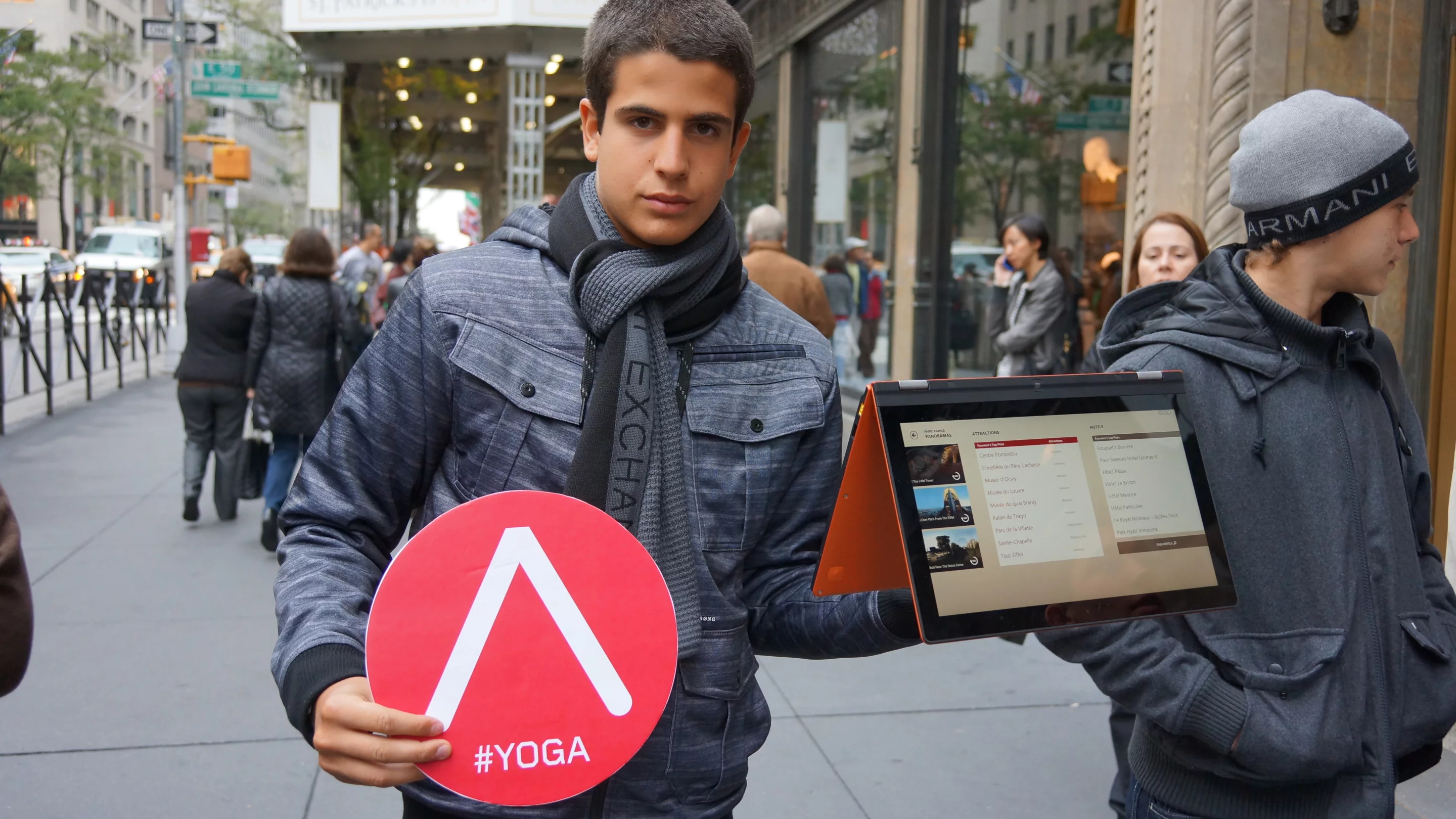 The YOGA 13 at the New York launch