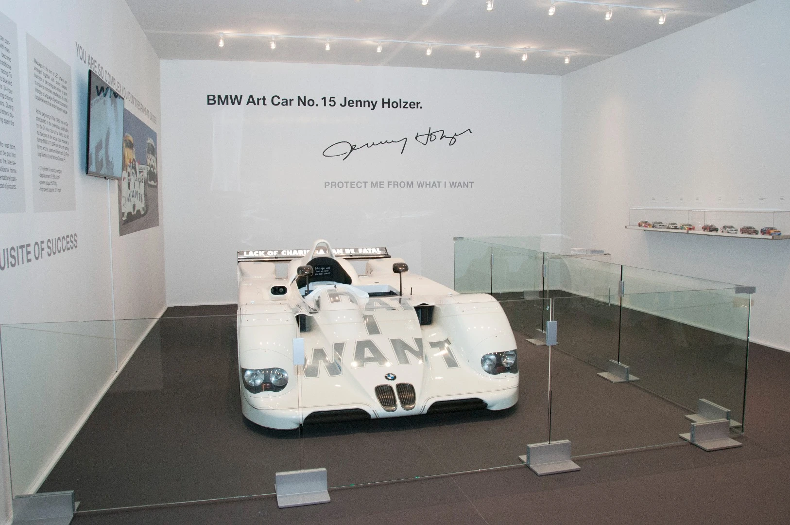 The V12 LMR, designed by Jenny Holzer, is the fastest Art Car