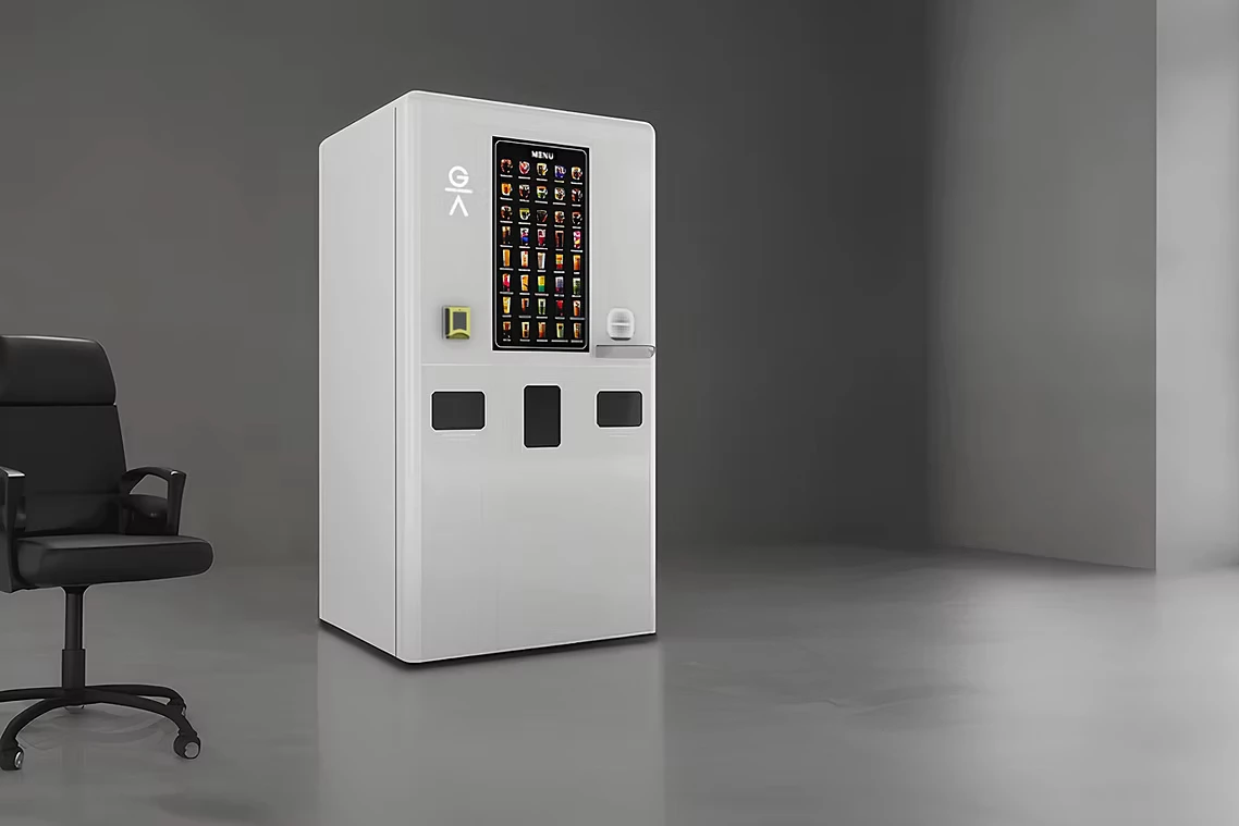 Each machine is capable of preparing up to 60 different types of hot or cold drinks, from onboard fresh ingredients