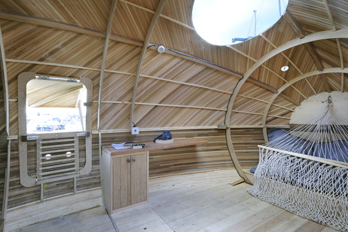 Though not exactly bursting with modern amenities, the snug space does manage to provide some basic home comforts (Photo: Nigel Rigden)