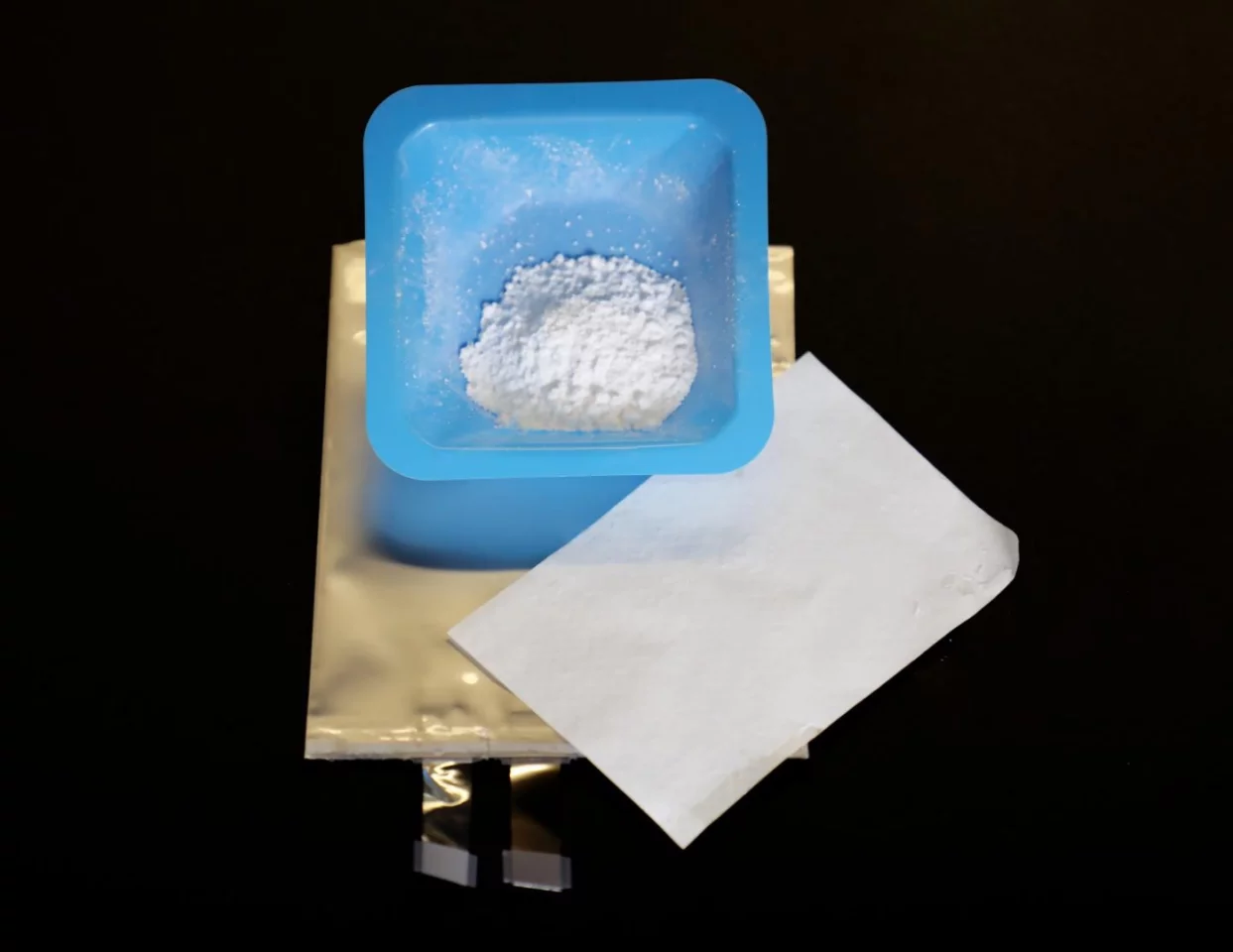 The secret's in the silica, which helps the battery harden on impact