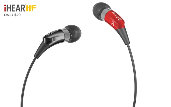 The iHear system is made up of a test kit, a miniaturized hearing device around the size of a kidney bean that fits inside the ear canal, a USB device and an online platform