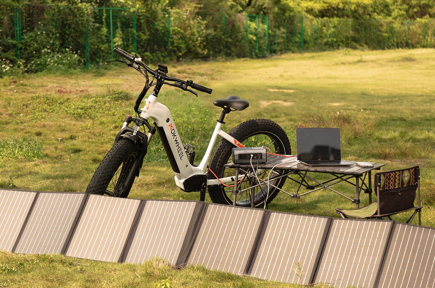 Fattire ebike designed to serve as a mobile power station