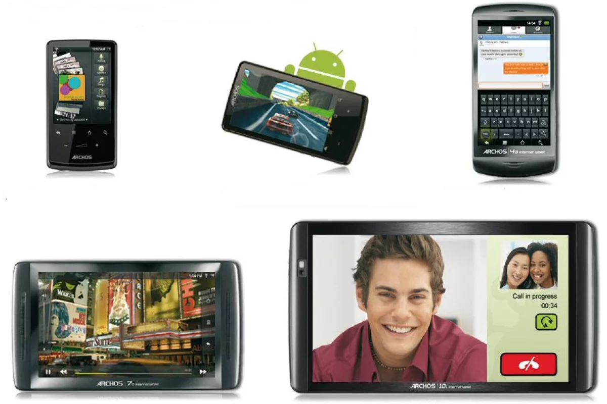 ARCHOS has unveiled five new Android tablets with screen sizes ranging from 2.8-inches (71mm) diagonally across to 10.1-inches (257mm)