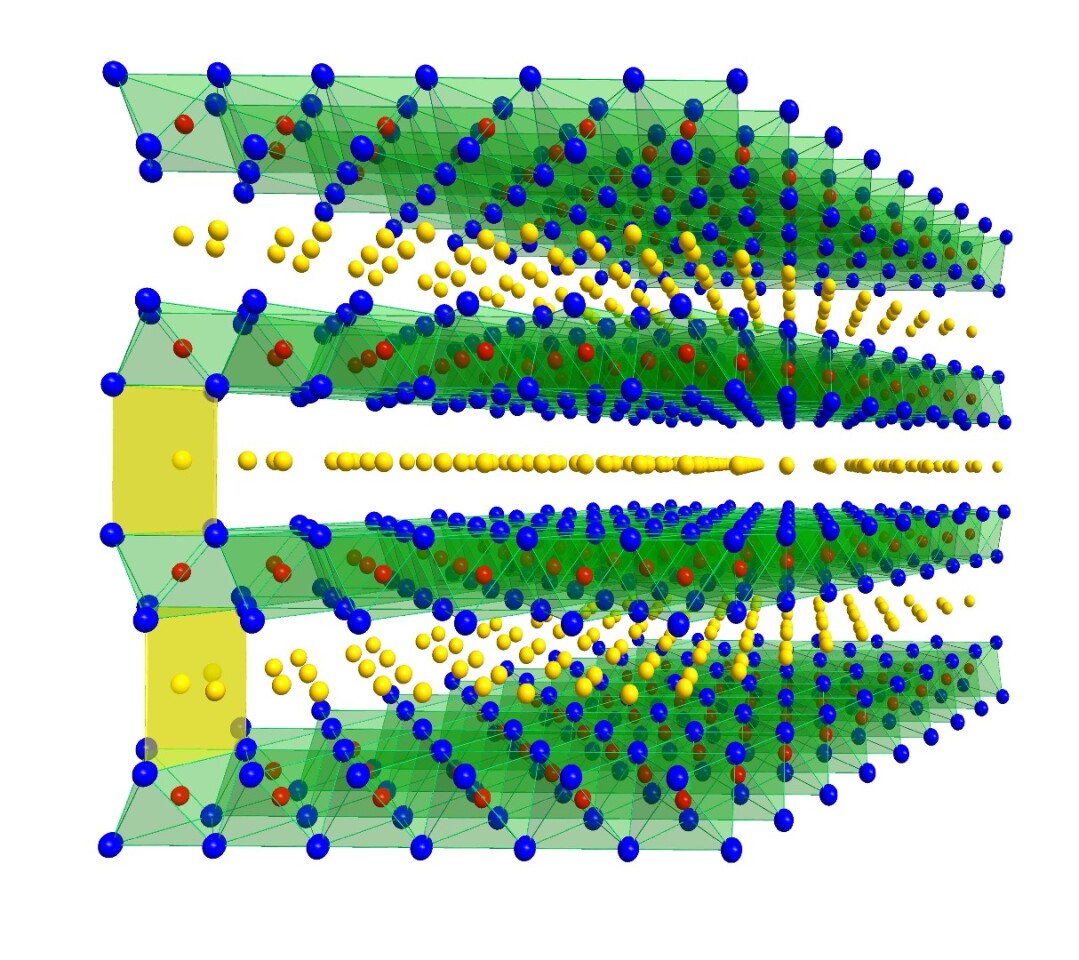 Schematic structure of the layered oxides