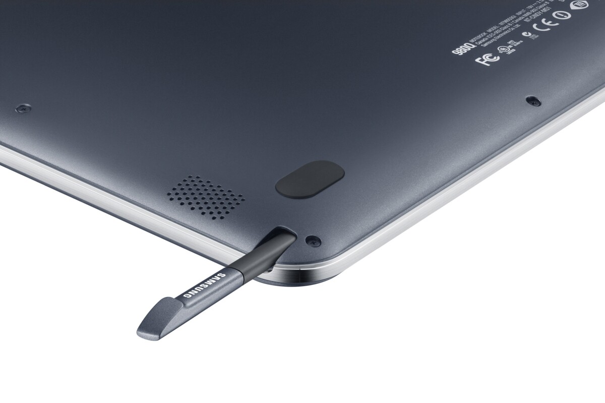 The Ativ Q's S Pen handily docks inside the device itself