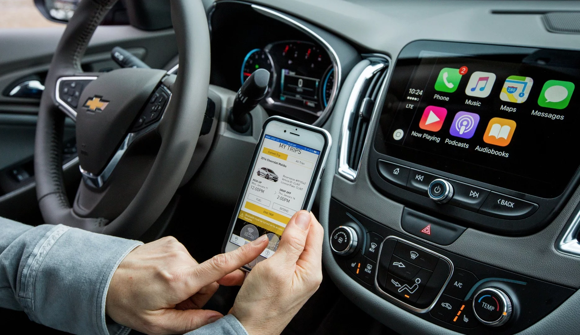 Chevrolet has made sure all the cars used for Maven are fully loaded with the latest CarPlay and Android Auto technology