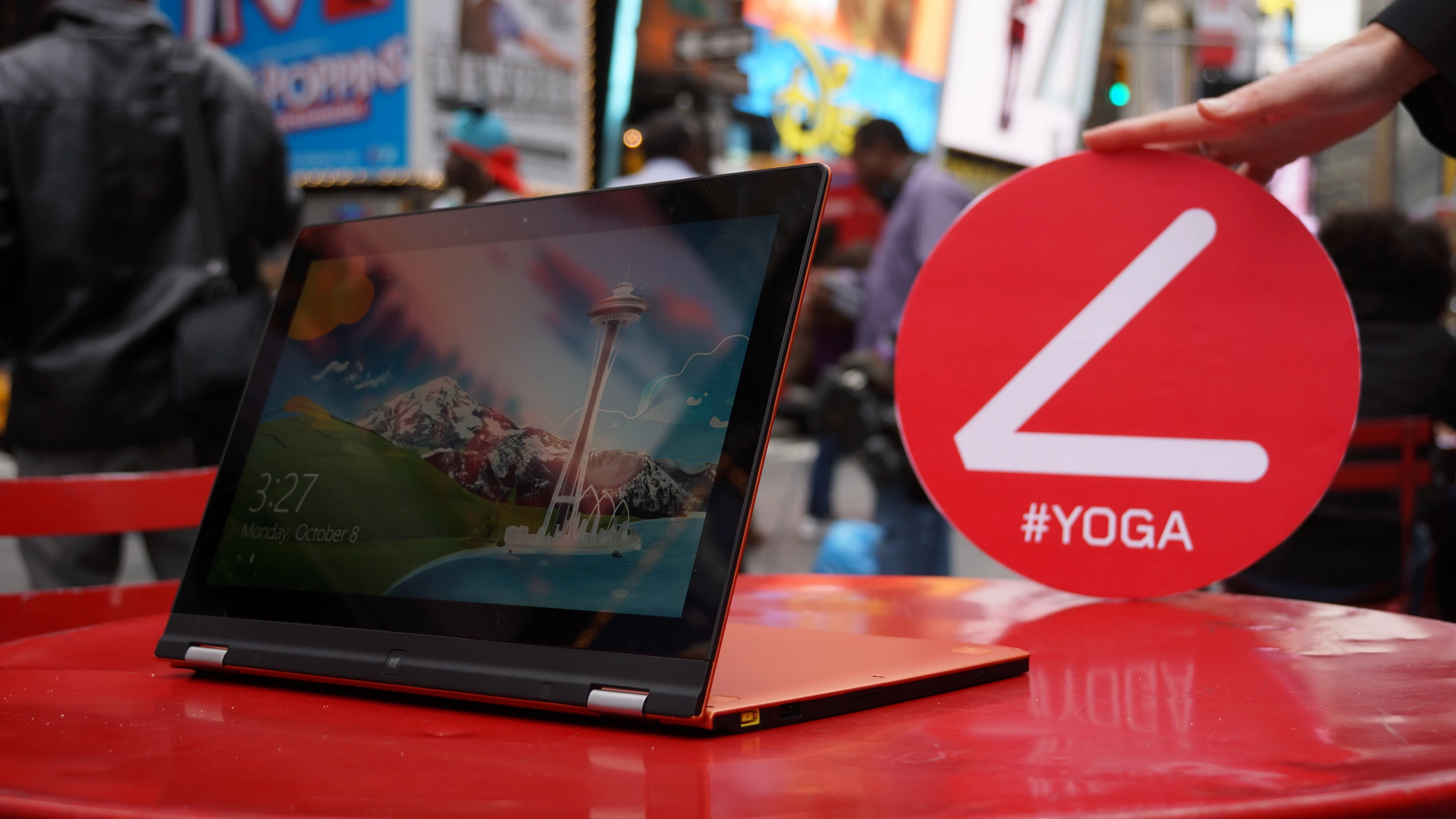The YOGA 13 at the New York launch
