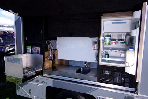 Closer look at the kitchen