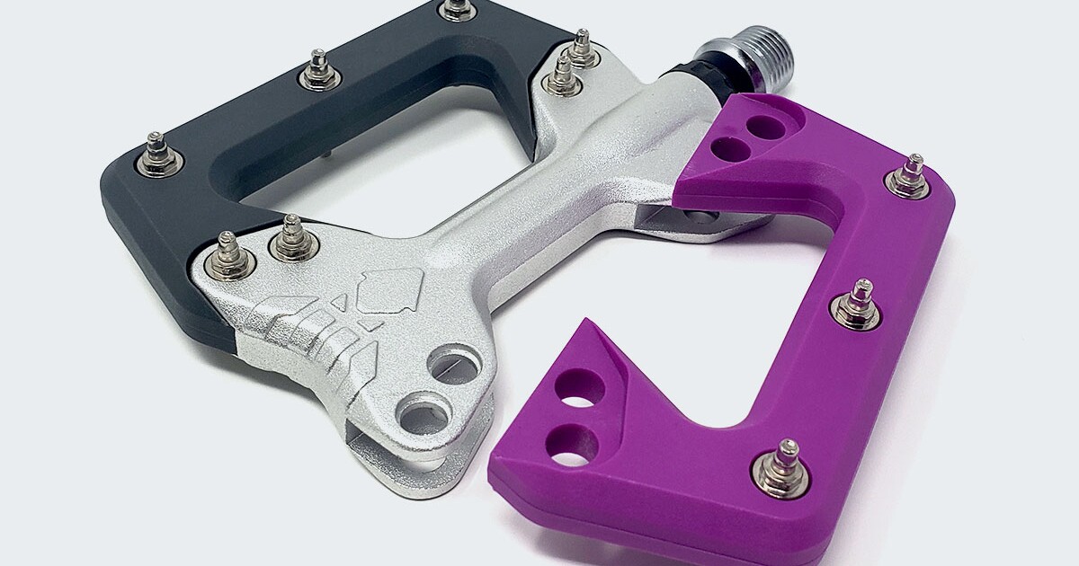 Modular mountain bike pedals combine strength with serviceability