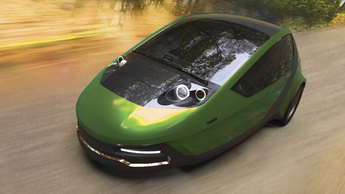 Germany's Twike: an enclosed electric trike with pedal generators for exercise as you go