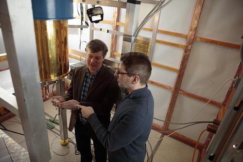Jonathan Baugh and Francois Sfigakis at the Institute for Quantum Computing in Waterloo