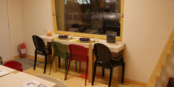 The home features triple-glazed windows that allow natural light to enter the home while also keeping out the heat