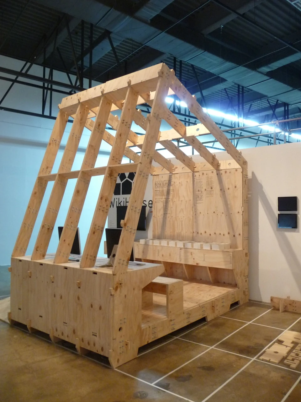 WikiHouse users can design a structure and download the template that can then be printed using a CNC milling machine or a 3D printer