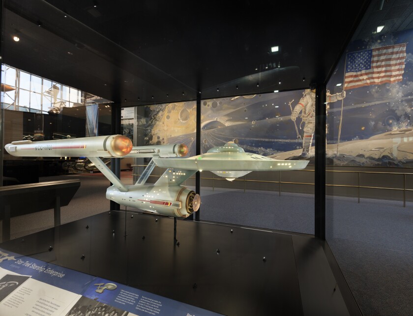 The restored Enterprise on display