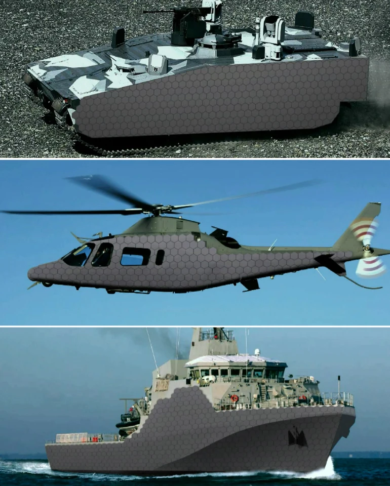 ADAPTIV panels could be fitted to a range of ground vehicles, ships, and aircraft