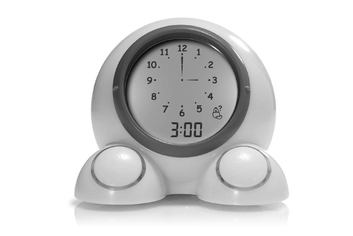 Talking alarm clock teaches kids to tell the time... and stay in bed longer