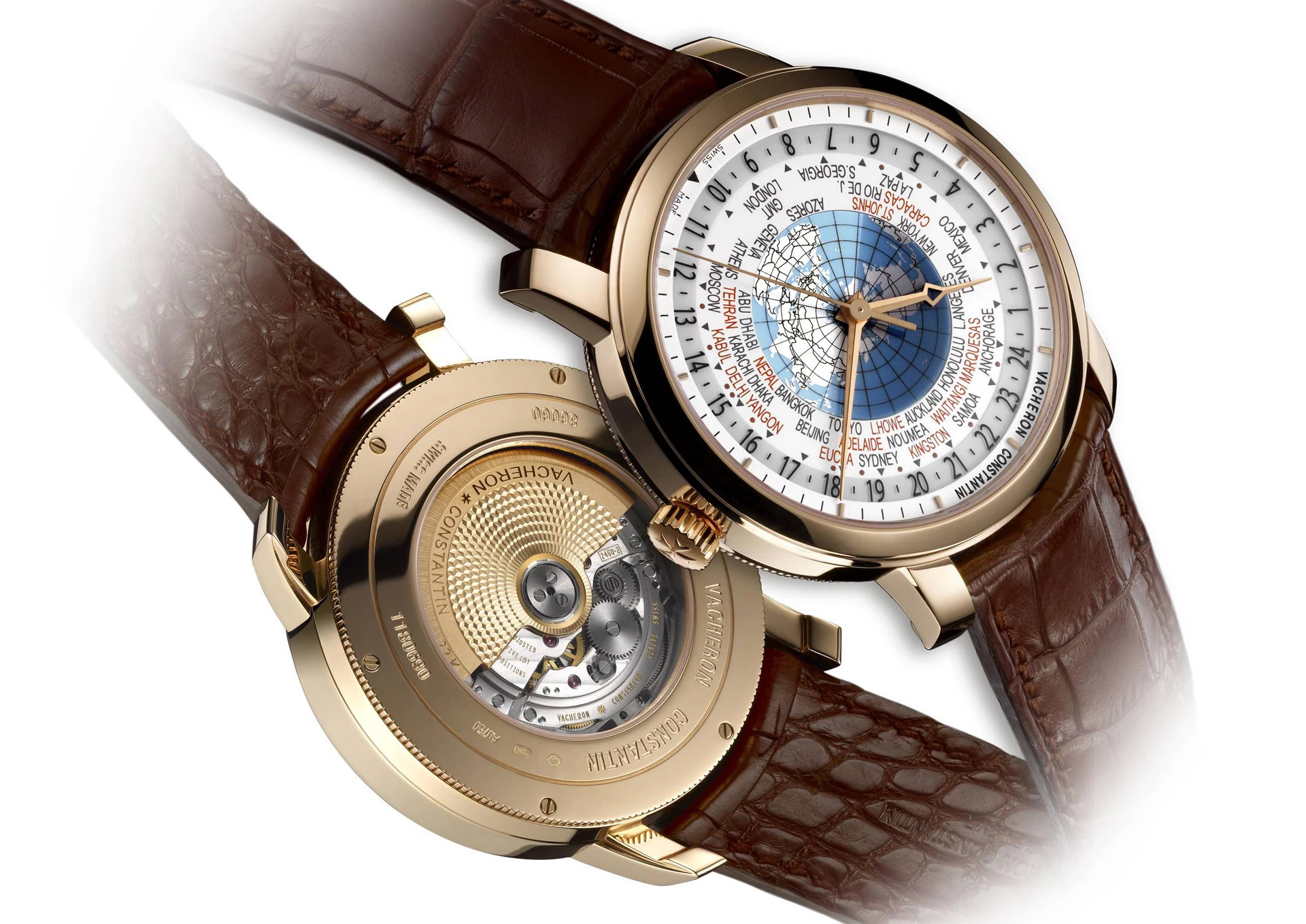 Vacheron Constantin's Patrimony Traditionnelle World Time model tells the time in all the world's 37 time zones