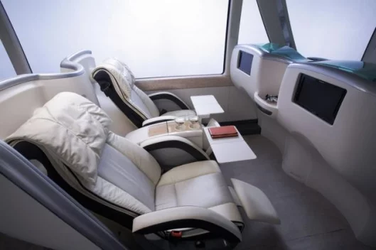 Spacious seating with room to recline