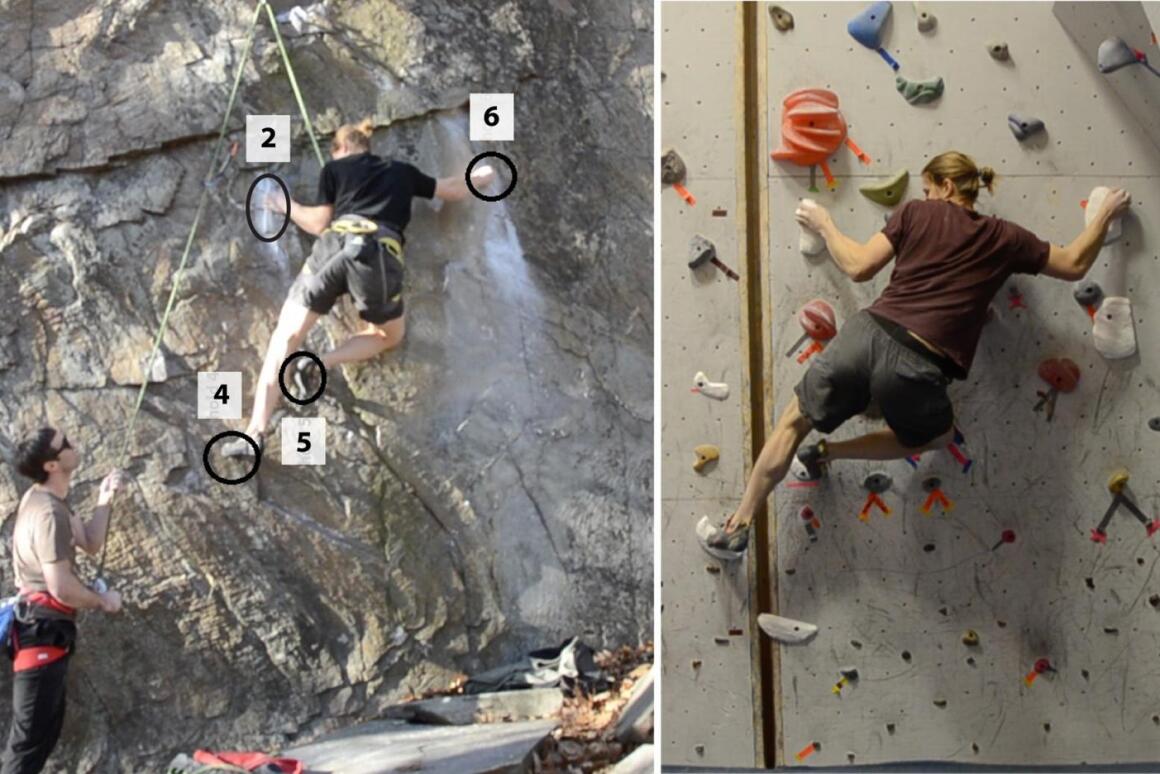 Minimalist technique recreates realworld rock climbing routes indoors