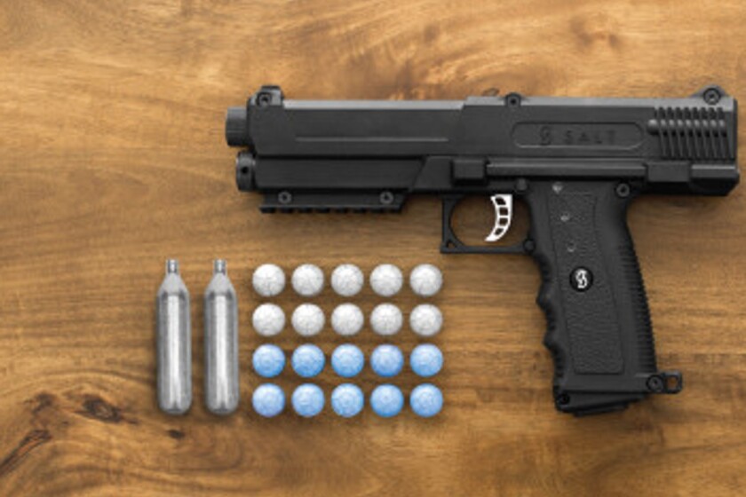 Salt handgun is designed for nonlethal defense