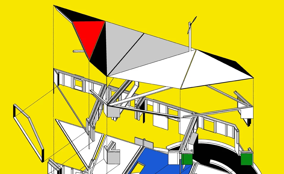 The design is based on the Haberdasher's Puzzle, discovered by English mathematician Henry Dudeney (Image: The D*Haus Comapny)