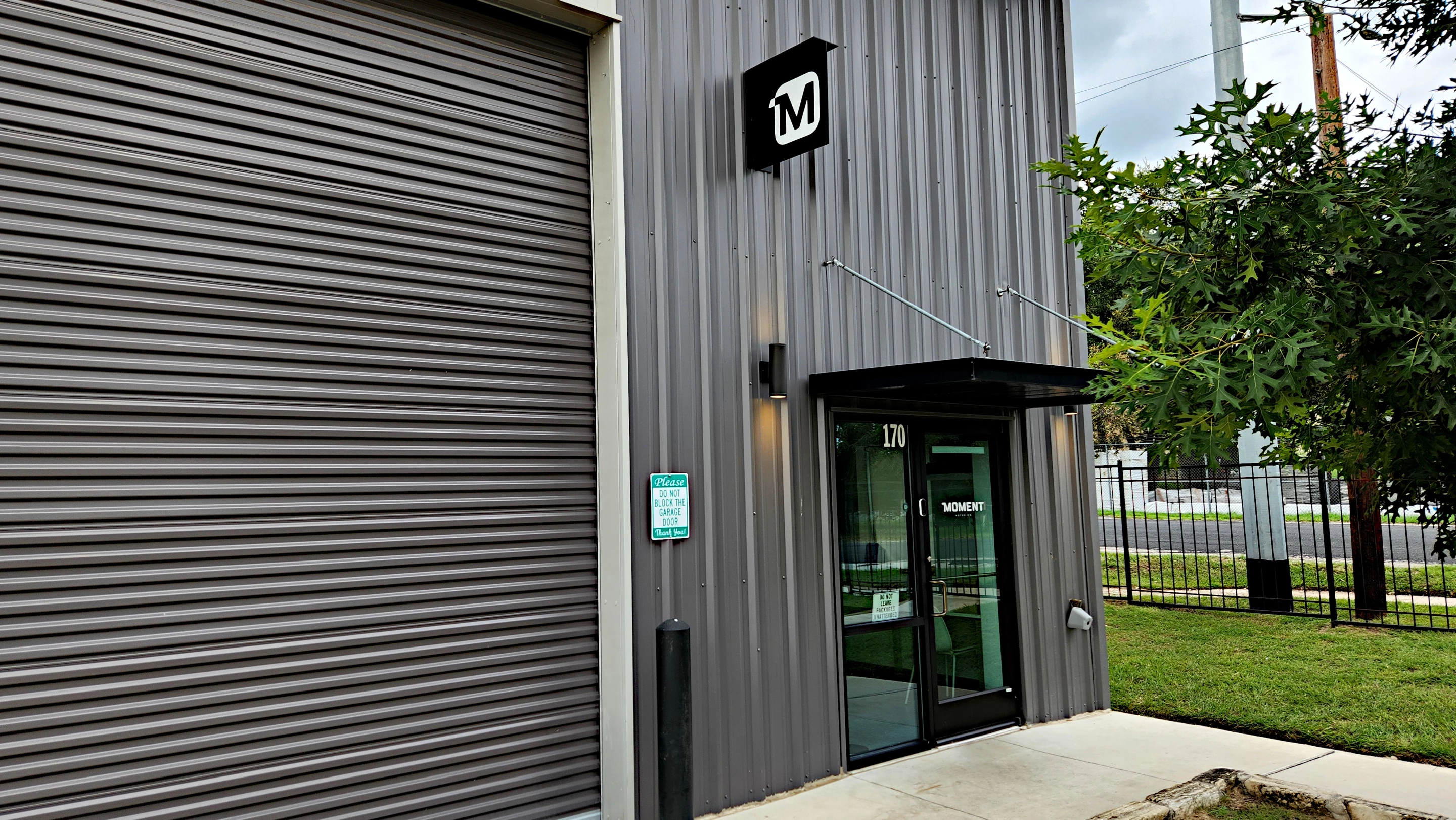 The Moment Motors business frontage in Austin, Texas