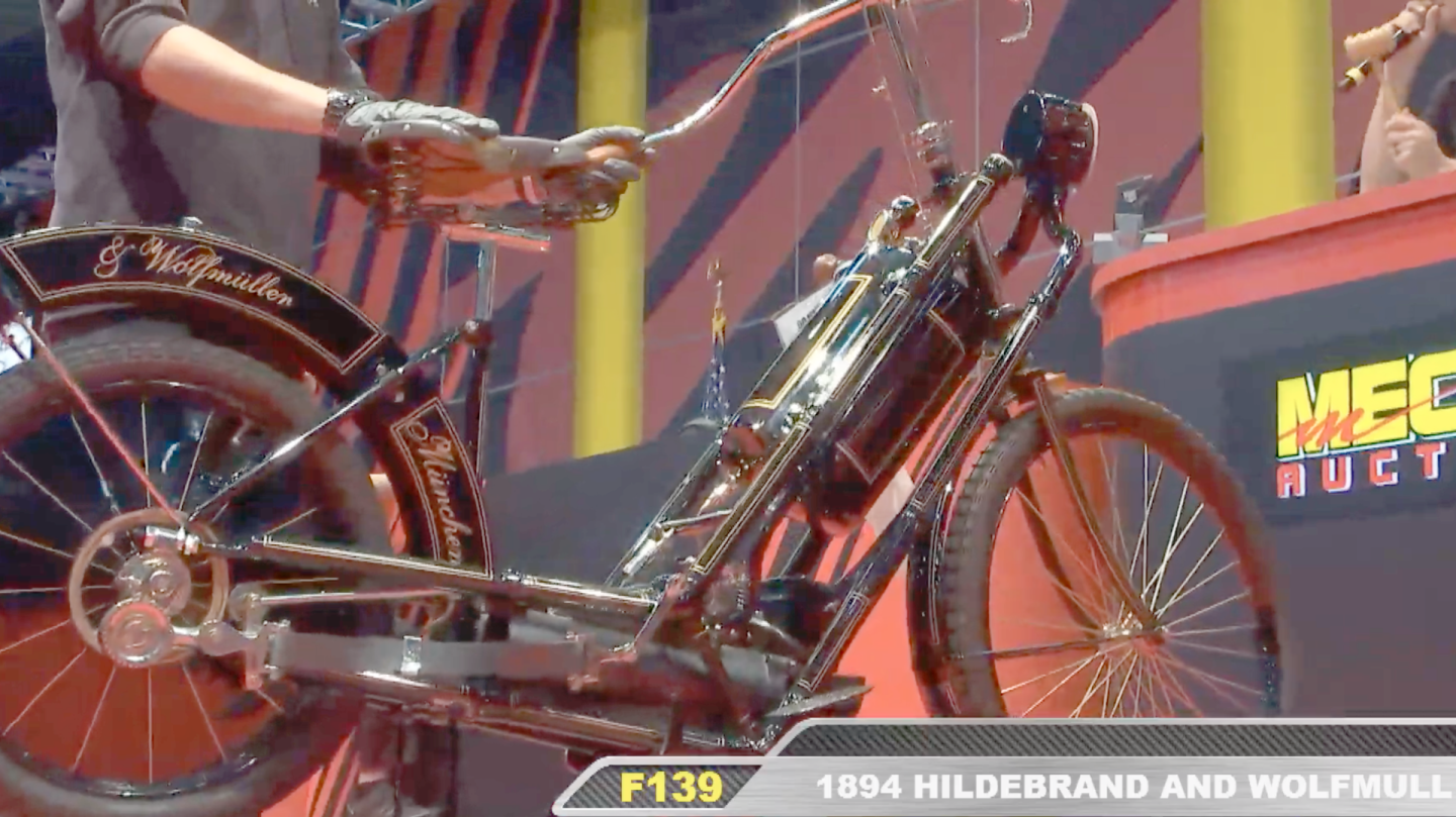 $99,000 | 1894 Hildebrand And Wolfmuller Replica | Auction Link: Mecum