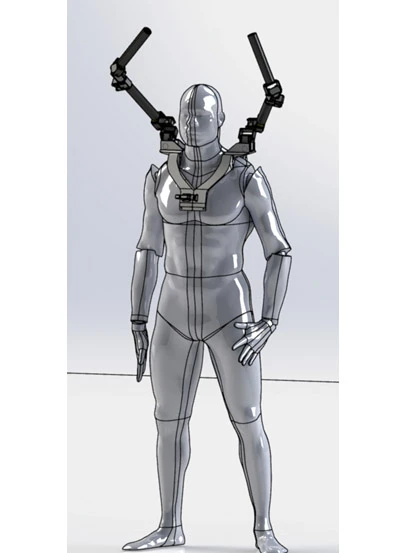 One type of Supernumerary Robot Limbs are worn on the shoulders