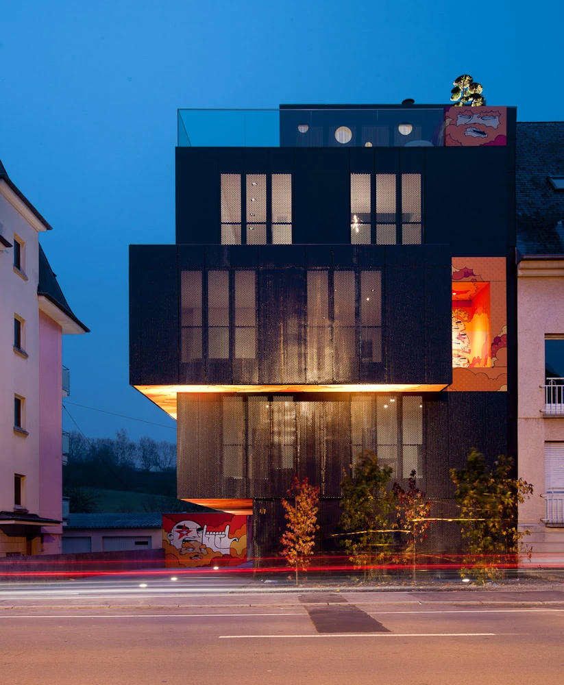 Housing category winner: Apartment building in Luxembour City, Luxembourg (Photo: Steve Troes Fotodesign)