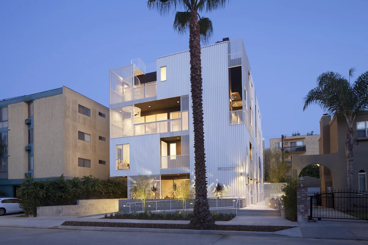 Cloverdale749 in Los Angeles was designed by Lorcan O'Herlihy Architects and comprises a number of attractive apartments in what was deemed a challenging plot