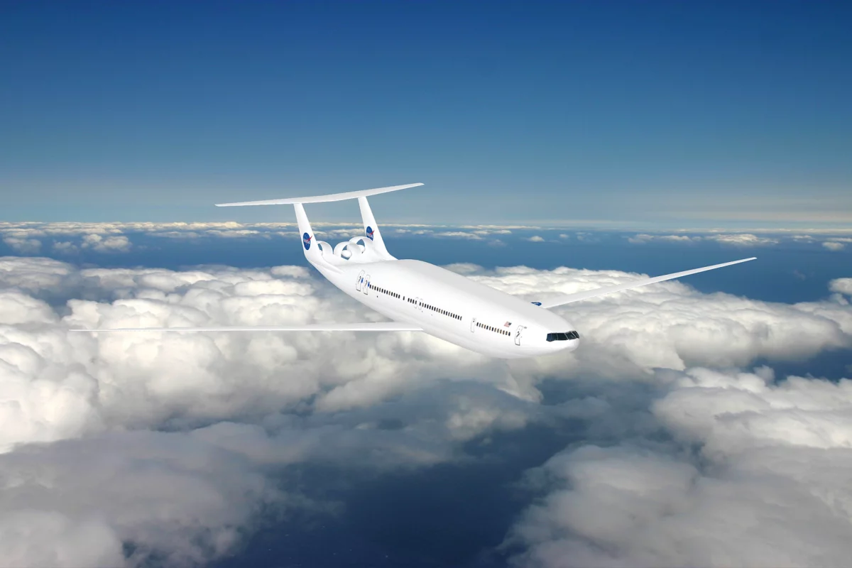 The D double bubble aircraft design promises a 70 percent improvement in fuel economy (Image: MIT/Aurora Flight )