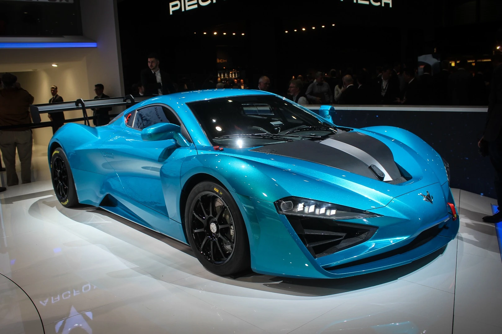 The Arcfox-GT Race Edition has some serious aerodynamic kit but also less power than the street GT, coming in at a "mere" 1,000 hp