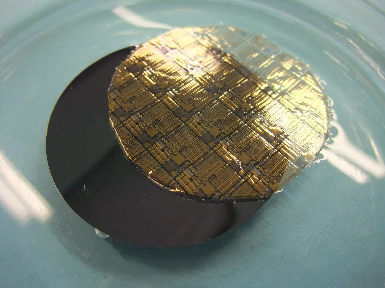 The circuitry is so thin it can sit on top of a contact lens, or be wrapped around a human hair