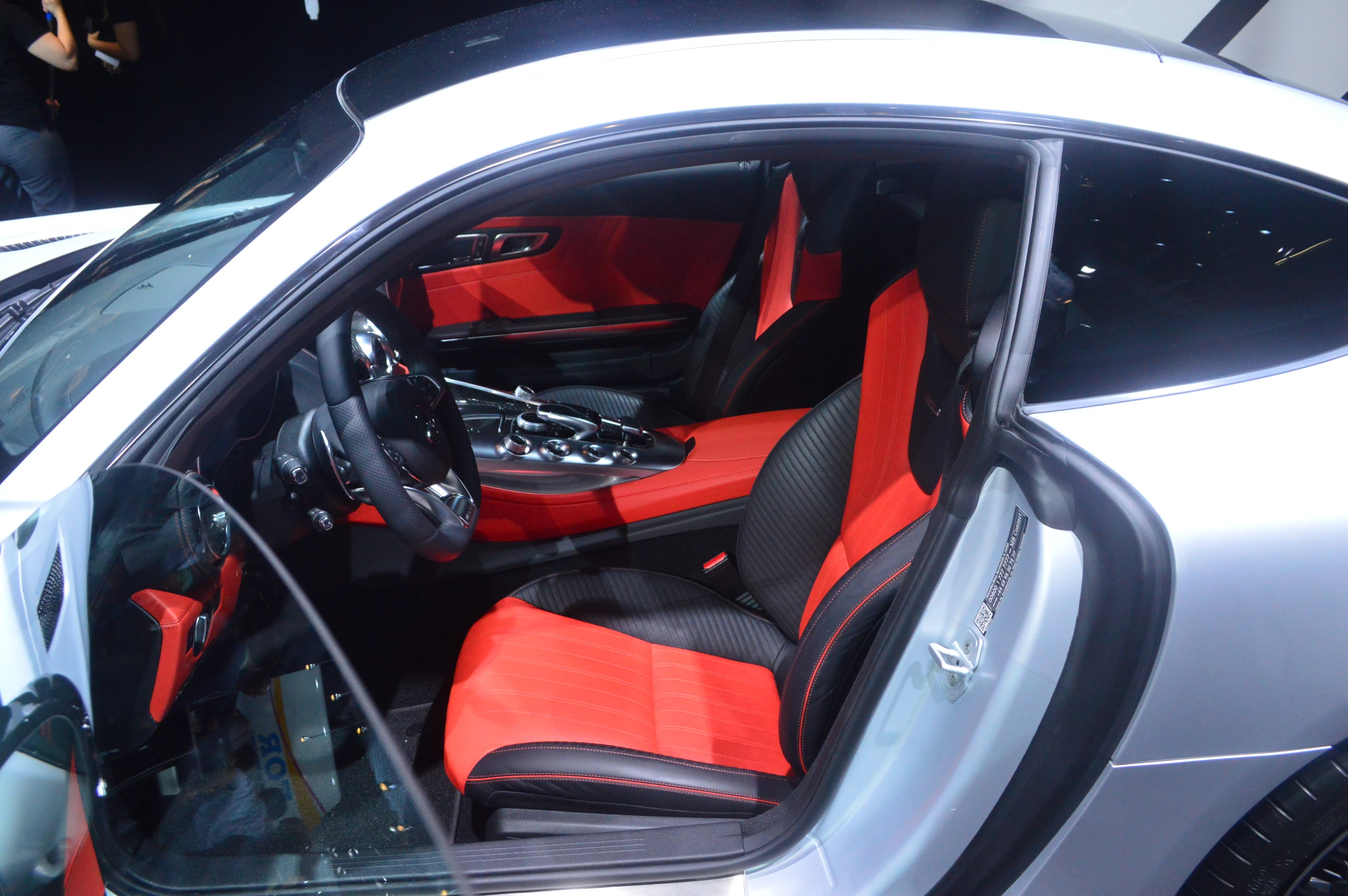 The interior of the AMG GT at the Paris Auto Show (Photo: C.C. Weiss/Gizmag)