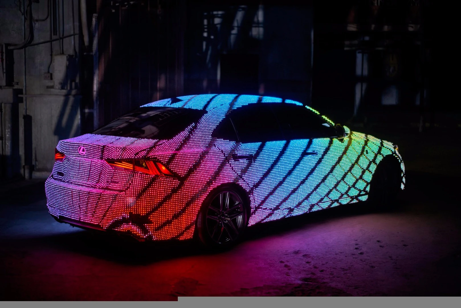 The Lexus LIT IS has three separate modes for showing off its lights