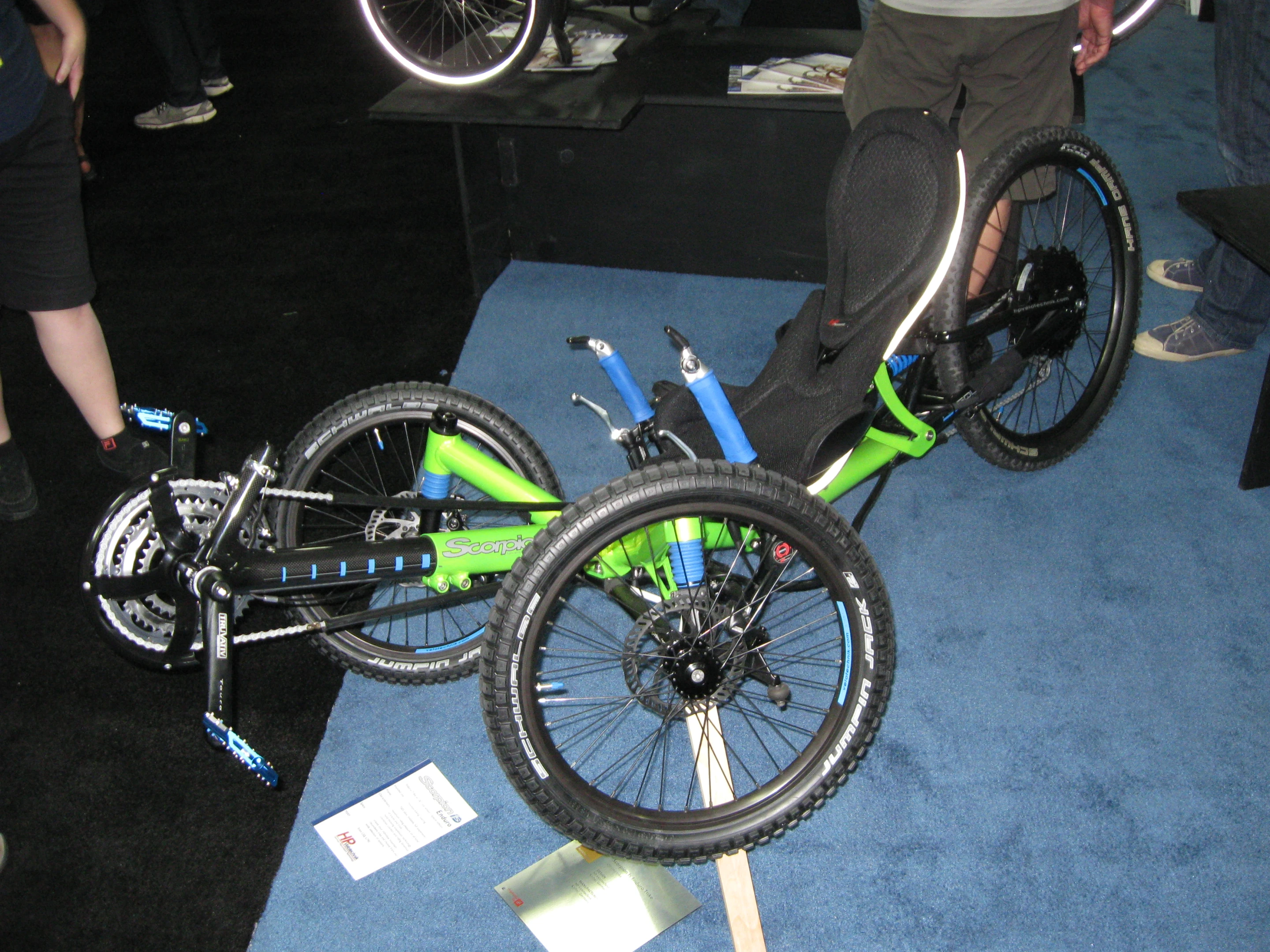 The Scorpion fs Enduro from HP Velotechnik on display at Interbike 2013