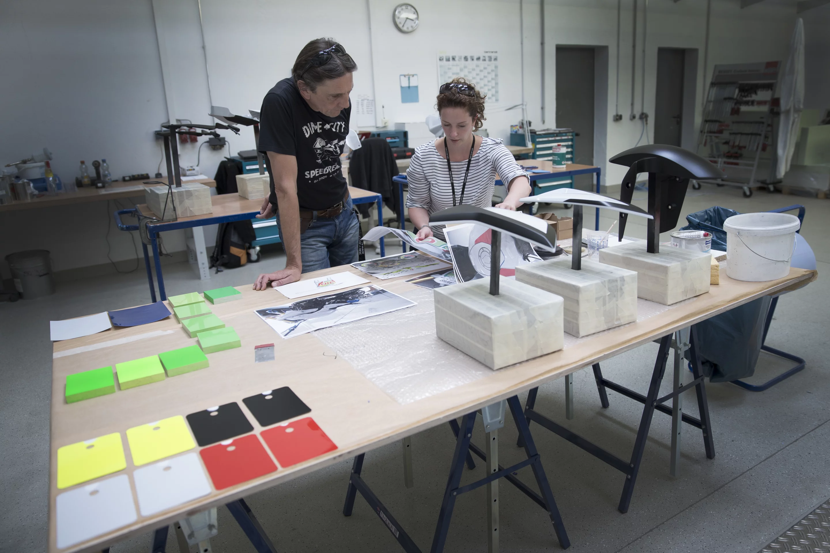 BMW Concept Stunt G 310: preparing the bodywork for paint and decals